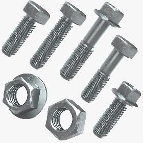 Hex Bolt Collection 3D model